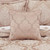 Rosewater Blush 18" Square Embellished Pillow - 193842147108