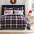 Cardinal Plaid Red Quilt Set - 636047448606