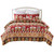 Gingerbread Lane Red Quilt Set - 636047448507