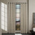 Habitat Pewter Grommet Top Curtain Pair - 193842162224