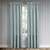 Blossom View Teal Lined Rod Pocket Curtain Pair - 193842164426