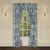 Michaela Prussian Navy Lined Rod Pocket Curtain Pair - 193842163054