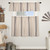 Market Place Blue Grain Sack Stripe Tier Curtain Pair - 840528188282
