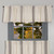 Market Place Gray Grain Sack Stripe Valance - 840528171536