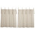 Market Place Natural Tie Top Tier Curtain Pair - 810055896929