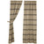 Mill House Stripe Black Curtain Pair - 840528196676