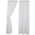 Provincial Linen White Curtain Pair - 840233901589