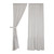 Timeless Ticking Gray Ruffled Curtain Pair - 810055896202