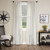 Timeless Ticking Gray Ruffled Curtain Pair - 810055896202