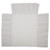 Timeless Ticking Gray Ruffled Bedspread - 810055896073
