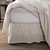 Timeless Ticking Gray Ruffled Bed Skirt - 810055896127