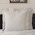 Timeless Ticking Gray Ruffled Euro Sham - 810055896158
