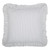 Timeless Ticking Gray Ruffled Euro Sham - 810055896158
