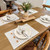 Timeless Ticking Gray Placemat Set of 4 - 840233913995
