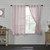 Timeless Ticking Red Ruffled Short Curtain Pair - 840233912271