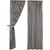 Vintage Check Black Curtain Pair - 840528196270