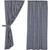 Vintage Check Blue Short Curtain Pair - 840233902739