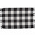 Wicklow Black & Cream Check Yarn Placemat - 762242994881