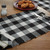 Wicklow Black & Cream Check Yarn Table Runner - 762242994980