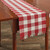 Wicklow Red & Cream Check Yarn Table Runner - 762242015180