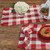 Wicklow Red & Cream Check Yarn Table Runner - 762242015180