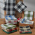 Wicklow Sage Check Waffle Dishcloth - 762242021938