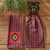 Black Bear Red Dawn Bear Hand Towel - 762242065499
