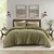 Lyon Waffle Washed Comforter Set - 022164515572