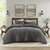 Lyon Waffle Washed Comforter Set - 022164515572