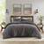Lyon Waffle Washed Comforter Set - 022164515572