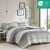 Jaxon Stripe Comforter Set with Bed Sheets - 022164226386