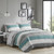 Jaxon Stripe Comforter Set with Bed Sheets - 022164226386