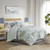 Kiawah Island 6 Piece Oversized Cotton Comforter Set with Throw Pillow - 022164303940