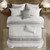 Morgan 6 Piece Cotton Jacquard Oversized Comforter Set - 022164362855