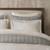 Linen Blend Double Flange Duvet Cover Set - 022164583335