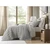 French Flax Linen Garment Washed Quilt Set - 022164581881