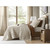 French Flax Linen Garment Washed Quilt Set - 022164581881