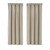 Avenue Almond Lined Rod Pocket Curtain Pair - 193842168479