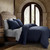 Camden Nubby Weave Navy Comforter Set - 840118823692