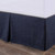 Camden Nubby Weave Navy Bed Skirt - 840118803793