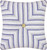 C&F Home Blue Striped Quilted Pillow
