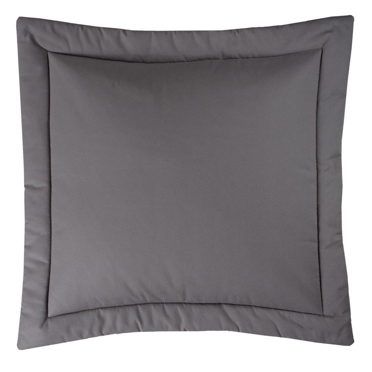 Izmir Solid Silver Euro Sham - 013864106740