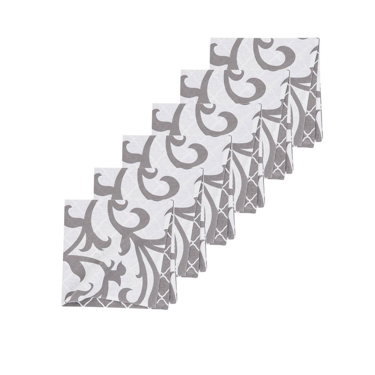 Serendipity Grey Napkin Set - 008246553298