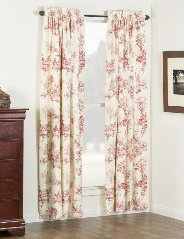 Bouvier Red Curtains - 138641170056