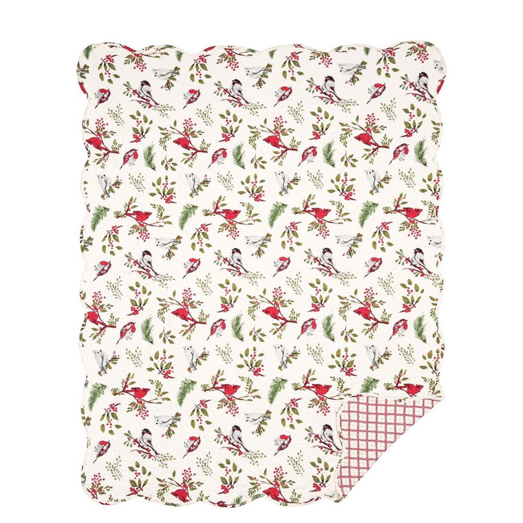 Sprig Birds Throw - 008246819912