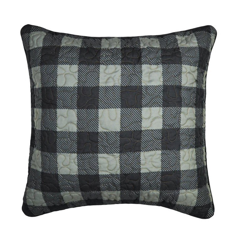 Bear Walk Plaid Check Pillow - 754069334216