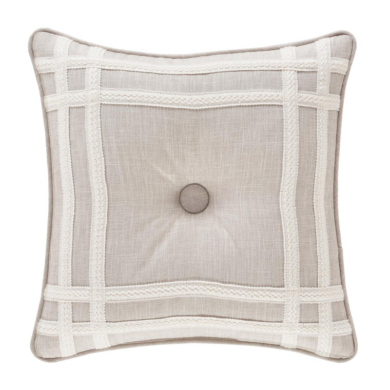 Lauralynn Beige 18" Square Pillow - 193842103609