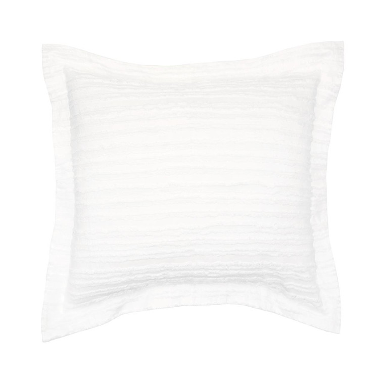 Eyelashes White Euro Sham - 008246736523