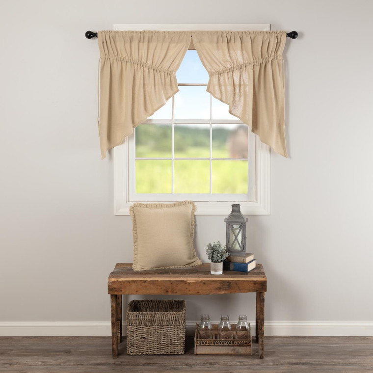 Burlap Vintage Prairie Swag Set - 840528179563