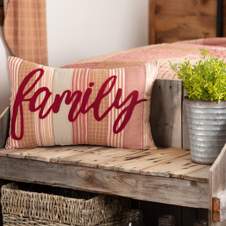 Sawyer Mill Red Family Pillow - 840528180880